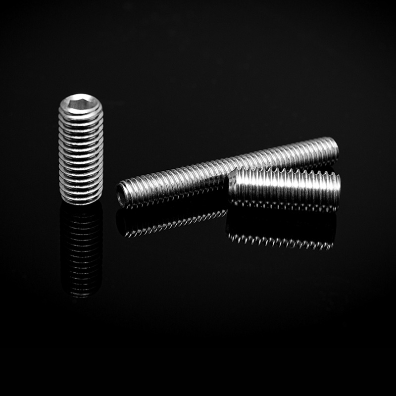 DIN 913 স্টেইনলেস স্টিল হেক্সাগন সকেট সেট স্ক্রু ফ্ল্যাট পয়েন্ট সহ