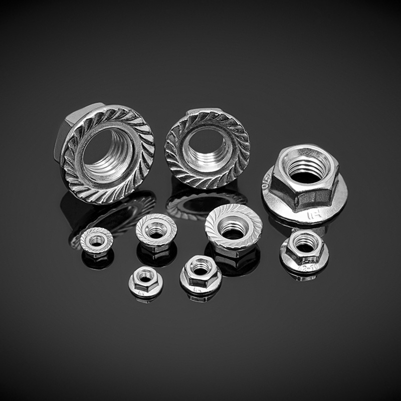 DIN 6923 স্টেইনলেস স্টীল হেক্সাগন ফ্ল্যাঞ্জ বাদাম