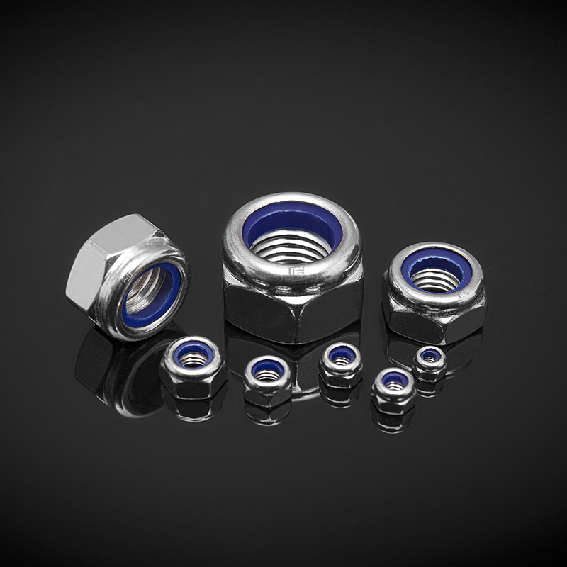 DIN 985 স্টেইনলেস স্টীল প্রচলিত টর্ক টাইপ হেক্সাগন পাতলা বাদাম ননমেটালিক সন্নিবেশ সহ DIN 985 স্টেইনলেস স্টীল প্রচলিত টর্ক টাইপ হেক্সাগন পাতলা বাদাম ননমেটালিক সন্নিবেশ সহ