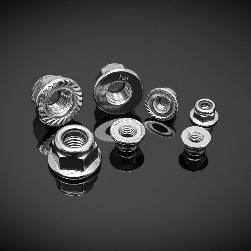 DIN6927 স্টেইনলেস স্টীল অ ধাতব ফ্ল্যাঞ্জ লক বাদাম DIN6927 স্টেইনলেস স্টীল অ ধাতব ফ্ল্যাঞ্জ লক বাদাম